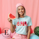 Express love in a unique way with our downloadable PNG sublimation t-shirt design! Featuring American Sign Language (ASL) hands spelling 'Love' adorned with beautiful flowers on a light blue shirt. 