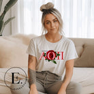 Elevate your Alpha Omicron Pi sisterhood with our premium sublimation t-shirt download. Featuring the sorority's letters and the timeless red rosa, their symbolic flower on a soft cream shirt. 