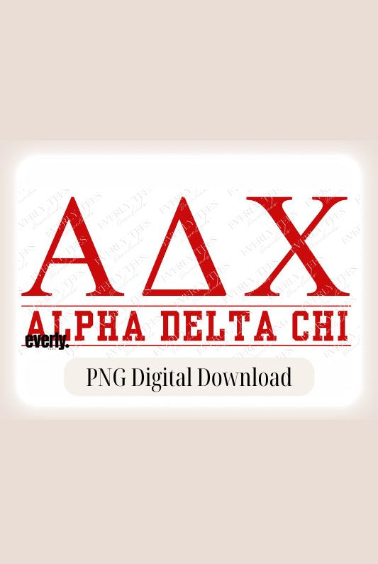 Alpha Delta Chi Sorority Letters College PNG sublimation digital download design, watermark image.