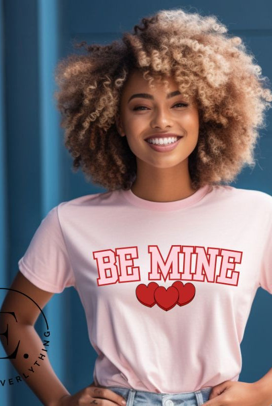 Make your Valentine's Day celebrations even more special with our PNG sublimation digital download! You can create unique and personalized shirts featuring the charming phrase "Be Mine" in a trendy and eye-catching design. Example on Be Mine PNG sublimation on a pink shirt. 