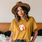 Elevate your Chi Omega spirit with our downloadable PNG sublimation t-shirt design! Featuring the sorority letters and the elegant white carnation on a mustard color shirt. 