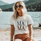 White Ma Ma Graphic Tee - Mama Shirts, Mom Shirts | White Graphic Tees, White Graphic Tees