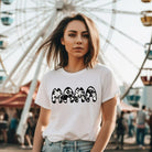 White Mama Cow Hide Print Graphic Tee - Mama & Mom Shirts | White Graphic Tees, White Graphic Tees