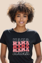 Black Mama Mama Mama Mama Pink Cheetah Print Graphic Tee - Mama Shirts, Mom Shirts | Graphic Tees, Black Graphic Tees