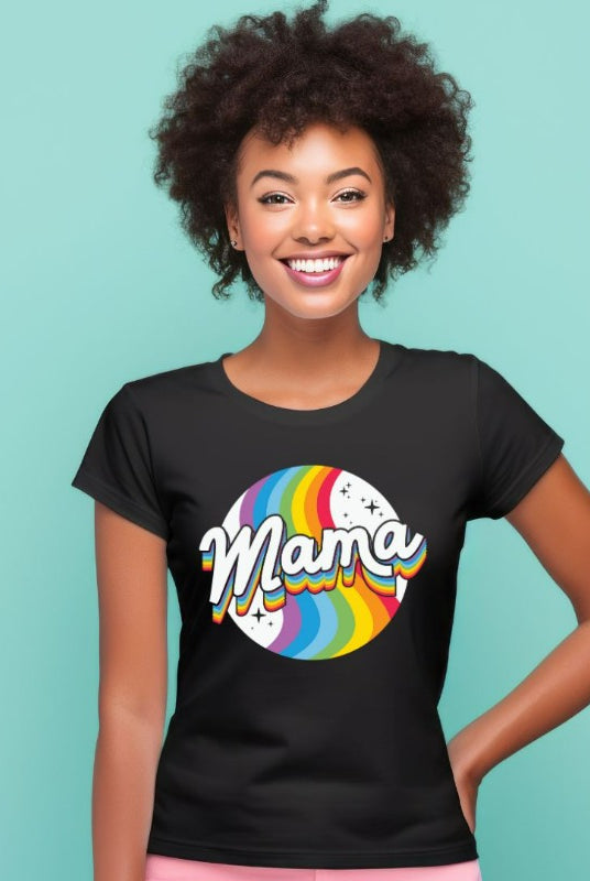 Black Mama Pride Graphic Tee - Mama Shirts, Mom Shirts | Pride Graphic Tees