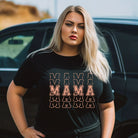 "Mama" Sports Lettering Graphic Tee - Black Graphic Tee for Moms | Mama Shirts, Mom Shirts