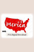 USA 'Merica PNG Sublimation Digital Download Design, watermark image. 