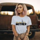 "One Hell of a Mother" Graphic Tee - The Ultimate Mama Shirt for Stylish Moms on a white graphic tees.