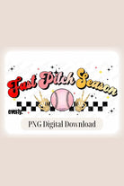 Fast Pitch Season Softball PNG sublimation digital download design, watermark image. 