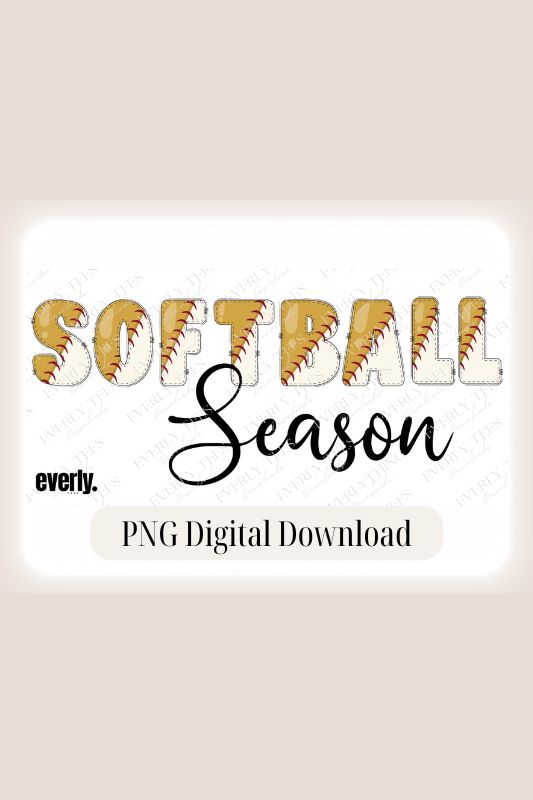 Softball season PNG sublimation digital download design, watermark image.