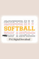 Softball sports lettering PNG sublimation digital download design, watermark image