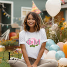 Elevate your Phi Mu sisterhood with our premium sublimation t-shirt download. Featuring the sorority's letters and the vibrant pink carnation on a white shirt. 