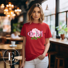 Elevate your Phi Mu sisterhood with our premium sublimation t-shirt download. Featuring the sorority's letters and the vibrant pink carnation on a red shirt. 