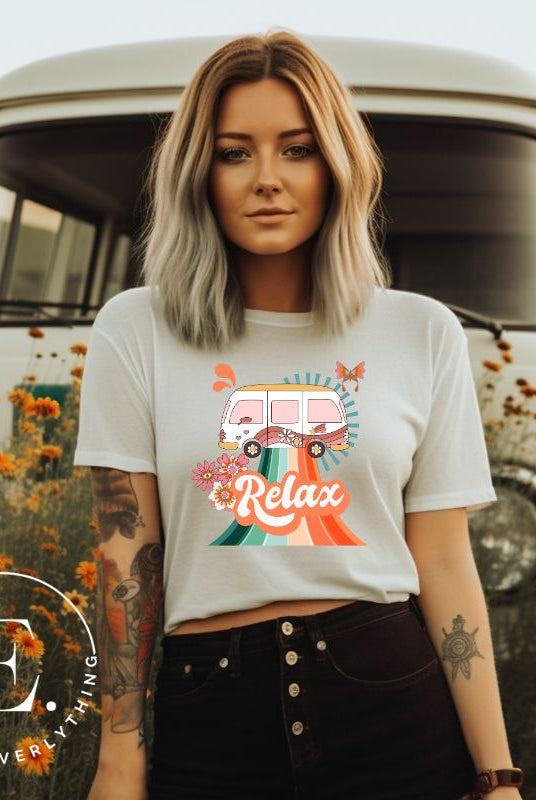 Add a touch of retro charm to your wardrobe with our pastel retro van shirt. Featuring a delightful vintage van design in soft pastel colors, this shirt exudes a whimsical and nostalgic vibe on a white shirt.