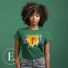 Unleash your Sigma Gamma Rho sisterhood with our exclusive sublimation t-shirt download. Featuring the sorority's letters and the radiant yellow tea rose on a green shirt. 