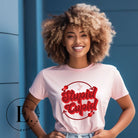 Express your Valentine's Day attitude with our bold and cheeky shirt proclaiming "Stupid Cupid" on a pink shirt. 