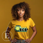 Serve up some style with our Tennis Mom shirt sublimation download. This PNG file is perfect for sublimation printing, featuring a trendy design that celebrates the pride of being a tennis mom. Show your support in fashion and make a statement on and off the court. PNG on a yellow shirt. 