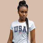 USA PNG sublimation digital download design, on a white graphic tee.