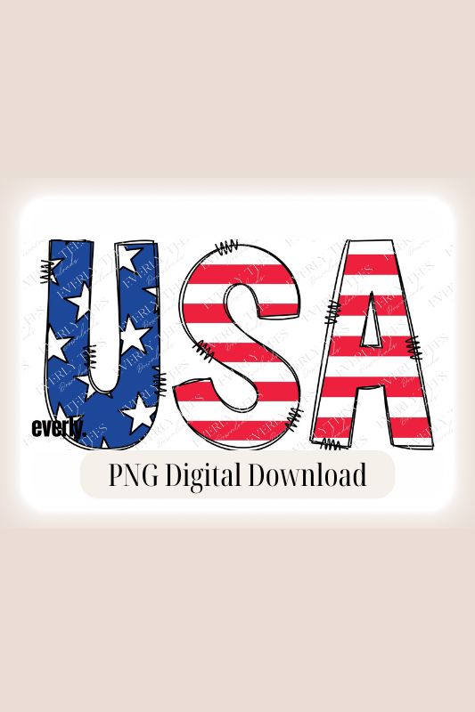 USA stars and stripes PNG sublimation digital download design, watermark image.'