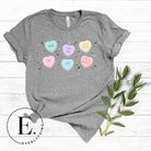 Express your Valentine's Day humor with our PNG sublimation digital download! Create a unique shirt featuring Valentine's Day candies with quirky sayings like "Meh," "Gross," "Not a Chance," "Let's Not," "Truly Never," and " Next." Example of this PNG design on a grey shirt. 