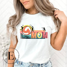 ﻿Bump, set, spike, and show your support with our Volleyball MOM shirt sublimation download. This PNG file is ideal for sublimation printing, featuring a stylish design that celebrates the pride of being a volleyball mom. PNG on a white shirt. 