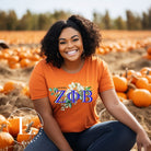 Unleash your Zeta Phi Beta sisterhood with our exclusive sublimation t-shirt download. Featuring the sorority's letters and the elegant white rose on an orange shirt. 