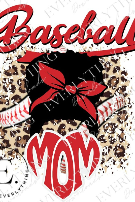 Elevate your baseball mom style with our premium PNG sublimation download. This digital design allows you to create your own customized baseball mom shirt with ease