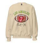 Show off your Los Angeles Chargers pride with our exclusive sweatshirt. It features the team's name and the electrifying slogan "Bolt Up." On a sand colored sweatshirt. 