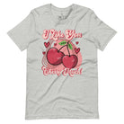 Express your affection with our charming Valentine's Day shirt! Featuring adorable cherries and the sweet message " I Love You Cherry Much," on an athletic heather grey shirt. 