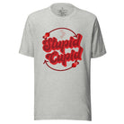 Express your Valentine's Day attitude with our bold and cheeky shirt proclaiming "Stupid Cupid" on an athletic heather grey shirt. 