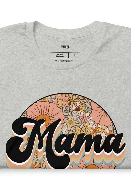 Grey Mama Floral Graphic Tee - Mama Shirts, Mom Shirts | Grey Graphic Tees
