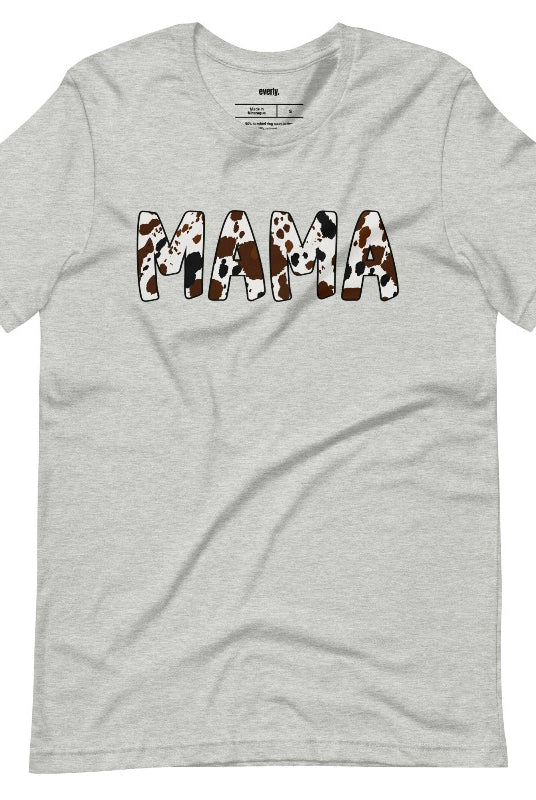 Grey Mama Cow Print Graphic Tee - Mama Shirts, Mom Shirts | Graphic Tees, Grey Graphic Tees