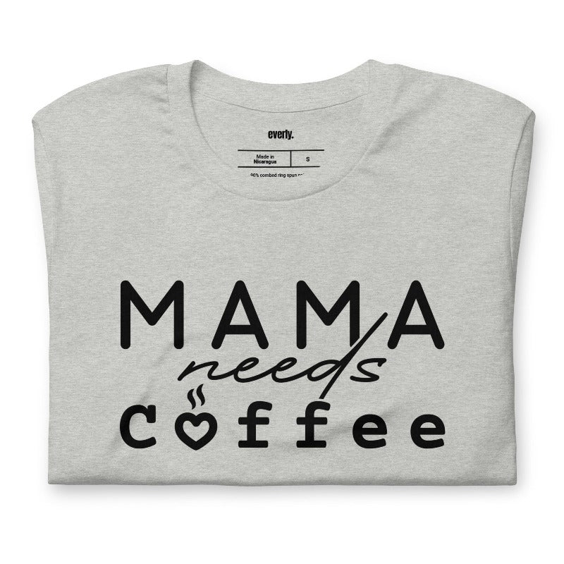 Grey Mama Needs Coffee Graphic Tee - Mama Shirts, Mom Shirts | Graphic Tees, Grey Graphic Tees