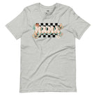 Grey Mama Graphic Tee with Checkered Background of Butterflies and Flowers | Mama Shirts, Mom Shirts