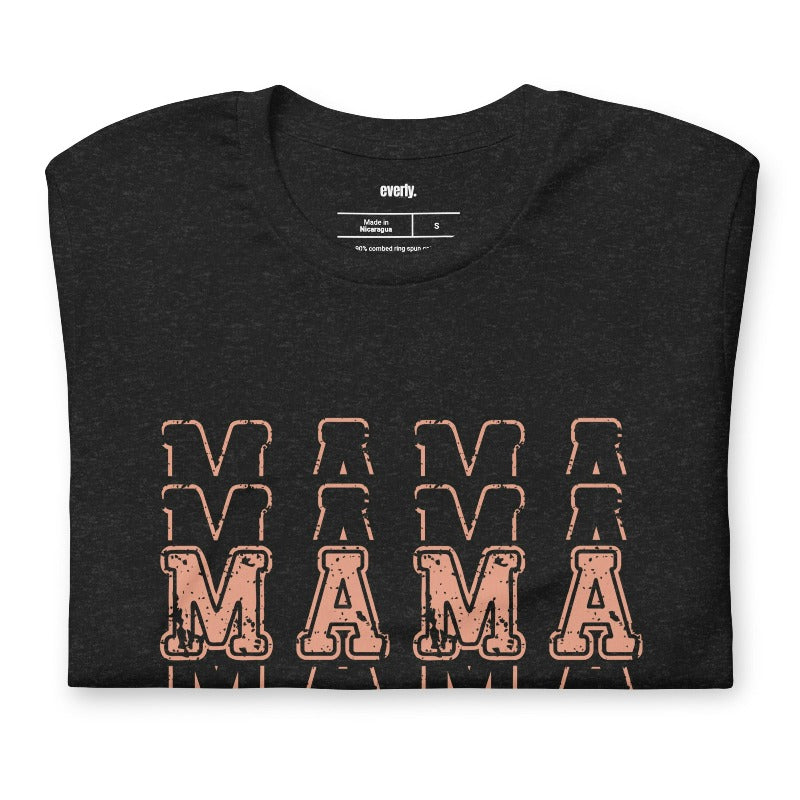 "Mama" Sports Lettering Graphic Tee - Black Graphic Tee for Moms | Mama Shirts, Mom Shirts