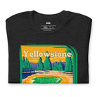 Yellowstone National Park Graphic on a black shirt.