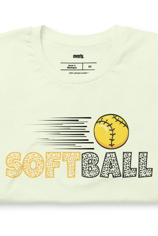 Softball citron graphic tee