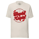 Express your Valentine's Day attitude with our bold and cheeky shirt proclaiming "Stupid Cupid" on a heather dust colored shirt. 