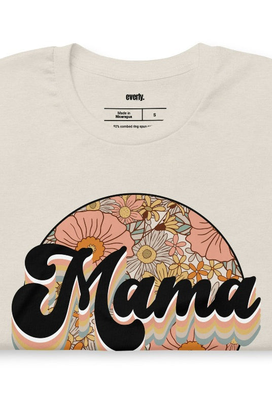 Cream Mama Floral Graphic Tee - Mama Shirts, Mom Shirts | Cream Graphic Tees