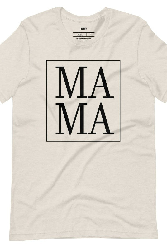 Cream Ma Ma Graphic Tee - Mama Shirts, Mom Shirts | White Graphic Tees, Cream Graphic Tees