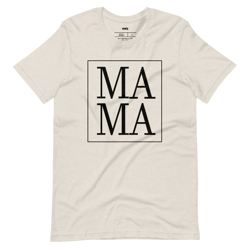 Cream Ma Ma Graphic Tee - Mama Shirts, Mom Shirts | White Graphic Tees, Cream Graphic Tees