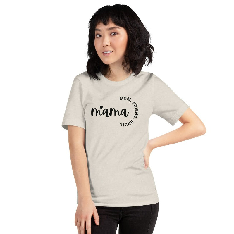 Cream Mama Mom Friend Bruh Graphic Tee - Mama Shirts, Mom Shirts | Graphic Tees, Cream Graphic Tees