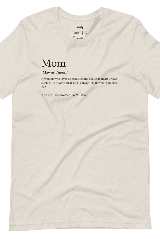 Mom Definition Graphic Tee - Cream Graphic Tee for Moms | Mama Shirts, Mom Shirts