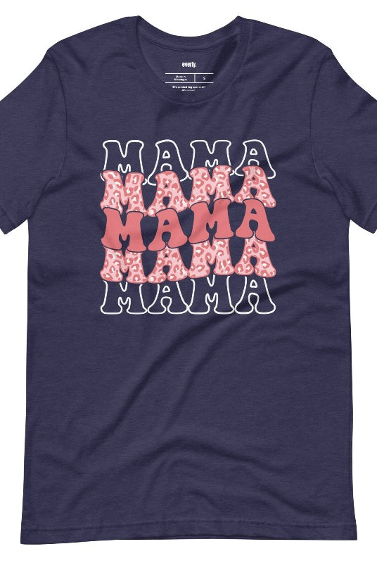 Navy Mama Mama Mama Mama Pink Cheetah Print Graphic Tee - Mama Shirts, Mom Shirts | Graphic Tees, Navy Graphic Tees