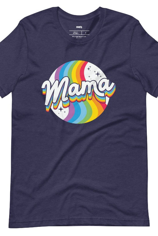 Navy Mama Pride Graphic Tee - Mama Shirts, Mom Shirts | Pride Graphic Tees