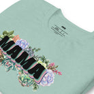 "Mama" Graphic Tee with Succulent Plants - Blue Graphic Tee for Moms | Mama Shirts, Mom Shirts