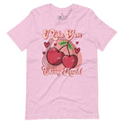 Express your affection with our charming Valentine's Day shirt! Featuring adorable cherries and the sweet message " I Love You Cherry Much," on a heather prism lilac shirt. 