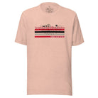 NC State retro-inspired shirt paying homeage to the schools rich history and renowned agricultural programs. Design on a heather prism peach colored shirt.