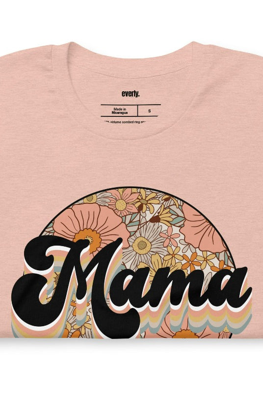 Peach Mama Floral Graphic Tee - Mama Shirts, Mom Shirts | Peach Graphic Tees