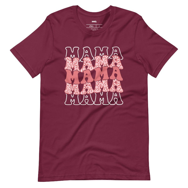 Cranberry Mama Mama Mama Mama Pink Cheetah Print Graphic Tee - Mama Shirts, Mom Shirts | Graphic Tees, Cranberry Graphic Tees